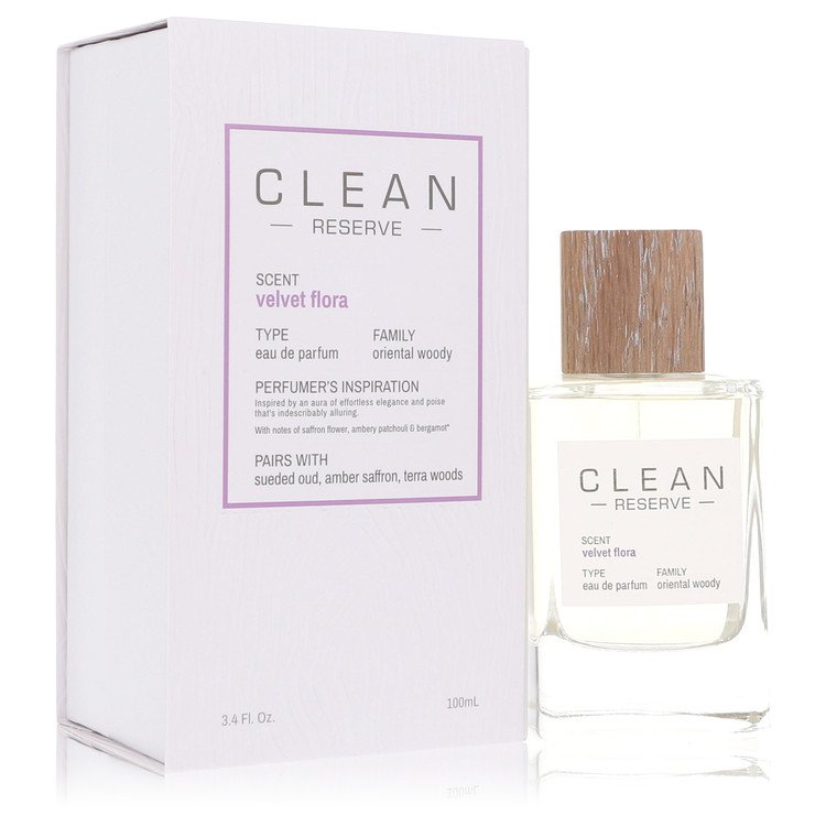 Clean Reserve Velvet Flora by Clean Eau De Parfum Spray 3.4 oz Clean Reserve Velvet Flora by Clean Eau De Parfum Spray 3.4 oz